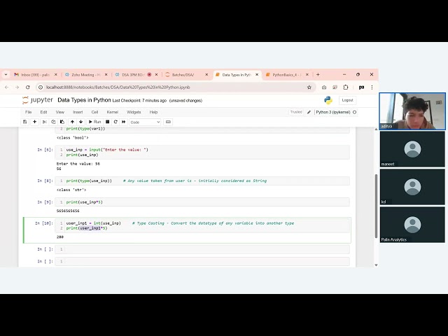 Data Structure Algorithm Course 3 PM Batch Python Training : Session 1