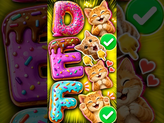 Can You Find the Correct Letter? 🍩😺 | Fun Visual Puzzle Challenge