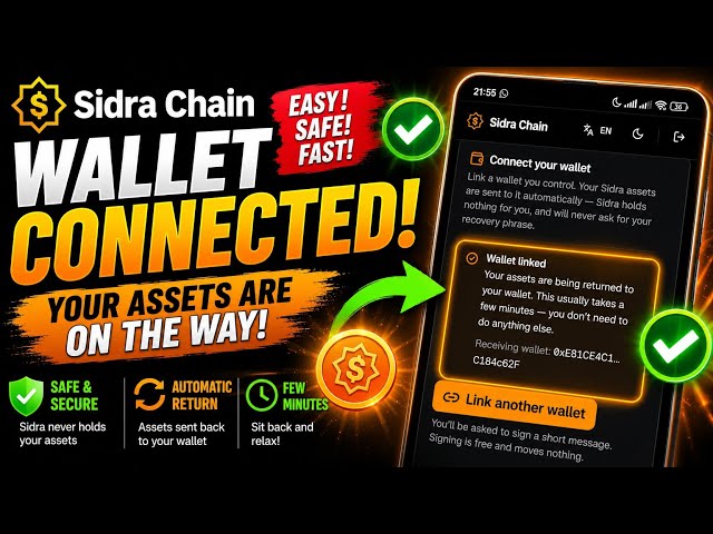 💰 SIDRA COINS ARE BEING RETURNED! 🔥 WALLET CONNECTED! What Happens to Your SIDRA Coins Now?