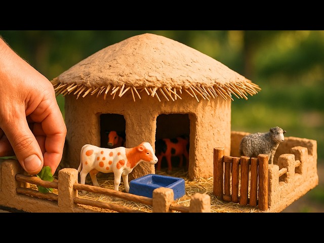 Building a Rustic Miniature Clay Barn | Handmade Farm Diorama