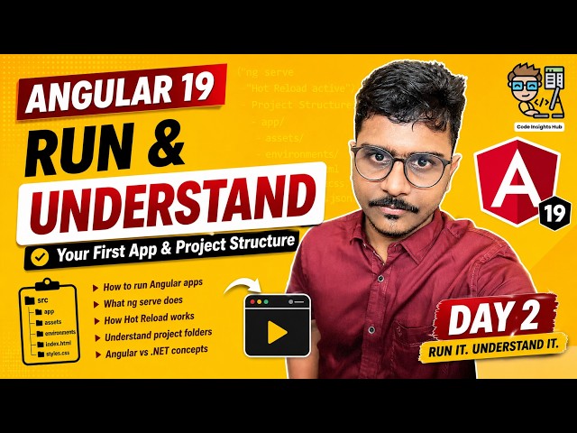 Angular for .NET Developers | Run Your First Angular App & Learn Project Structure