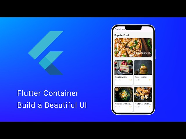 Flutter Container Widget Tutorial | Build a Real Food Card UI Example