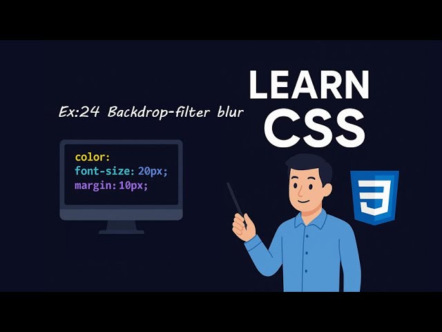Use Css Ep: 24 - Backdrop-filter blur