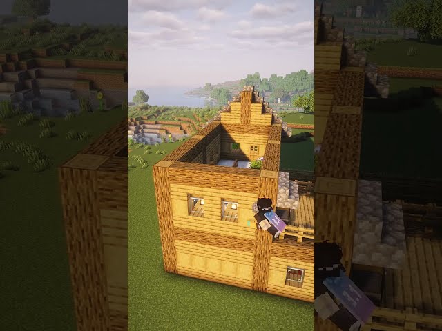 Minecraft Starter Survival House🏠  #minecraft