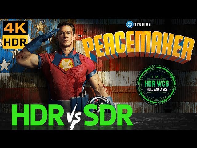 HDR DV WCG ATMOS ANALYSIS ( Peacemaker 2022 ) 4K UHD  REVIEW vs  SDR 100nits #TRUE_DIFFERENCE