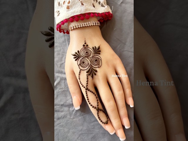 Beautiful Fingers Mehndi Design | Henna Tutorial #mehndi #shorts #minimalmehndi #floralmehndi