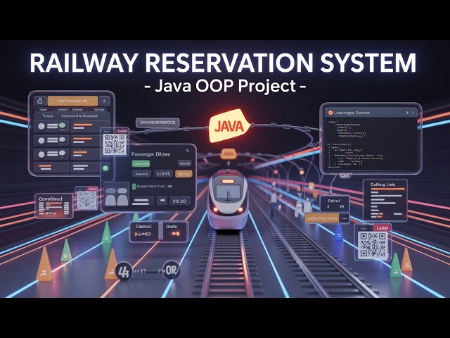 🚆 Railway Reservation System (Java) | OOP-Based Project | Mini / Major Project || Java Tutorial