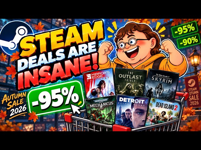Best Steam Games Up to -95% OFF on the Autumn Sale 2026! 🔥