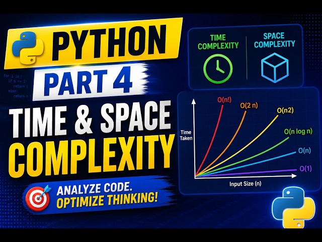 Python Part 4: Time & Space Complexity | Big O Notation Made Easy
