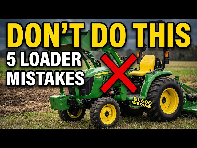 "5 Front End Loader Mistakes Every New Compact Tractor Owner Makes"