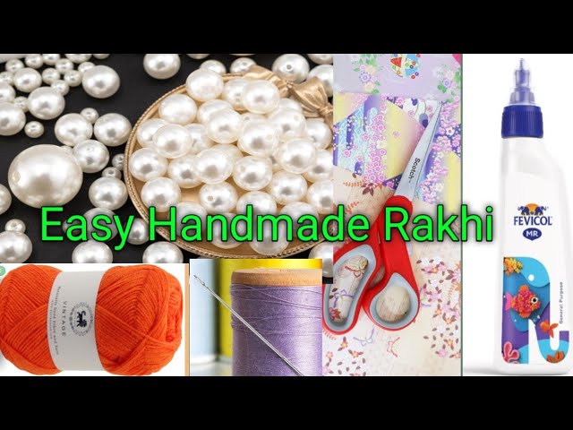 Handmade Rakhi || How to make Rakhi at home || DIY Rakhi || Rakhi for school Competition