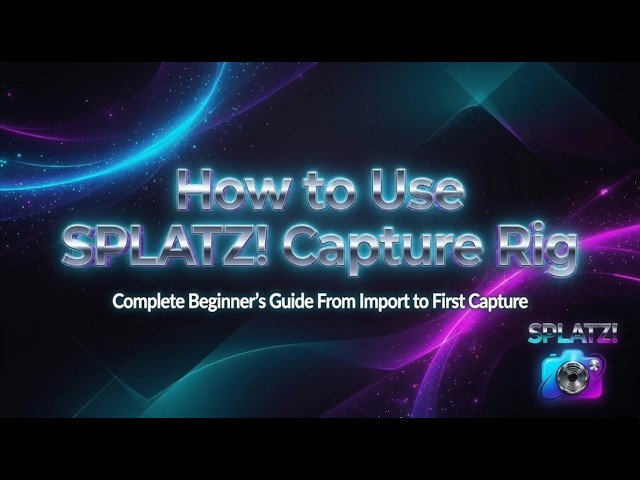 Capture Datasets in Unity 3D with SPLATZ! Capture for Gaussian Splatting!  Quick Start Guide
