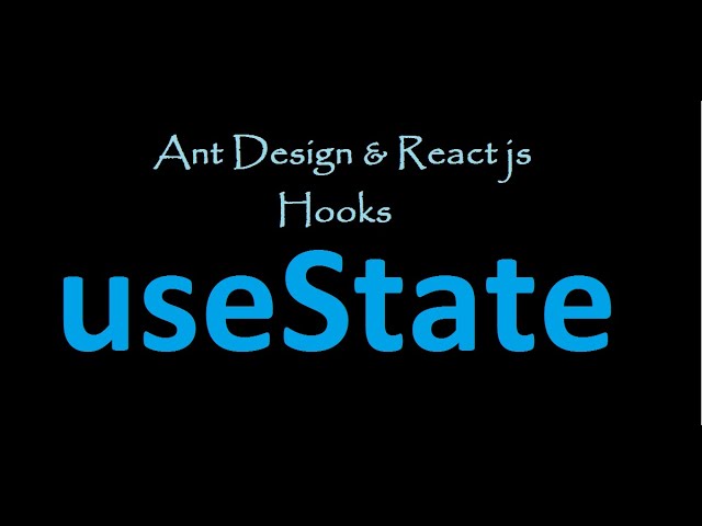 Ant design & React Hooks UseState & Drawer component