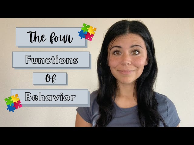 THE 4 FUNCTIONS OF BEHAVIOR | Find the reason behind your child's behavior