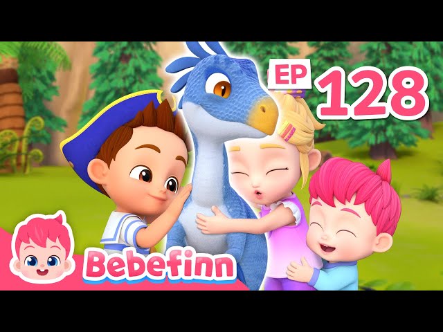 EP128 | Finn's New Dino Friend, Velociraptor | Nursery Rhymes and Kids Songs