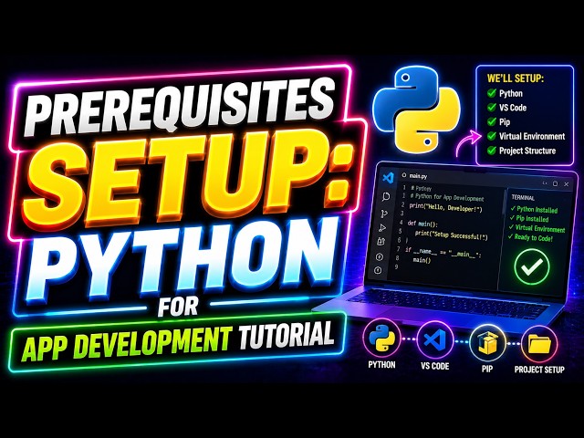 Prerequisites Setup: Python for App Development Tutorial