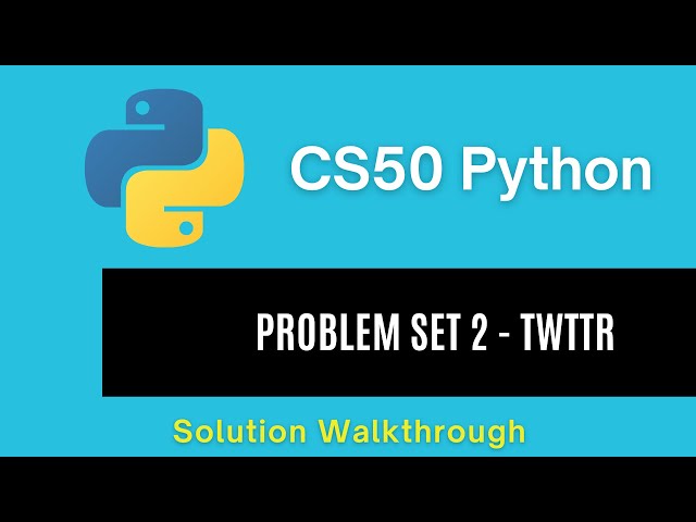 CS50 Python 2025 – Problem Set 2: Just setting up my twttr | Full Solution