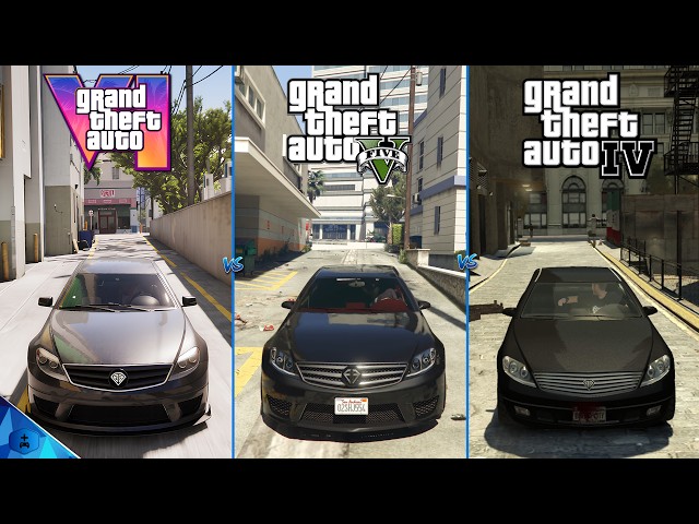 GTA VI vs GTA V vs GTA IV - Graphics and Details Comparison