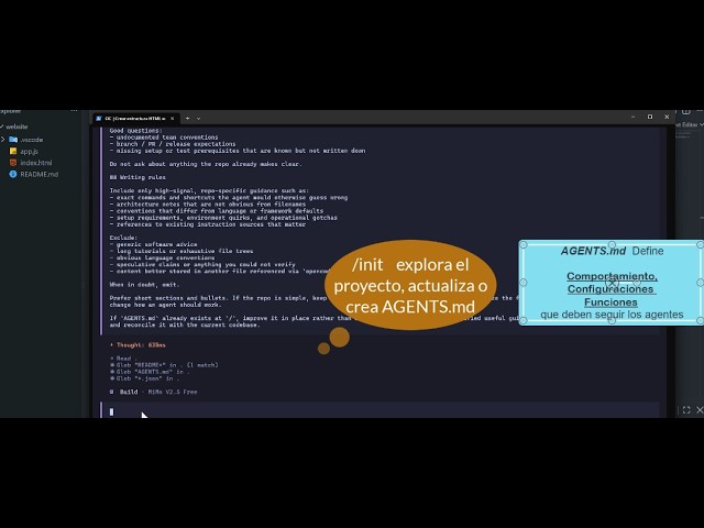 Programando con IA: Curso de OpenCode desde Cero - Ejercicio 1 creando website P4