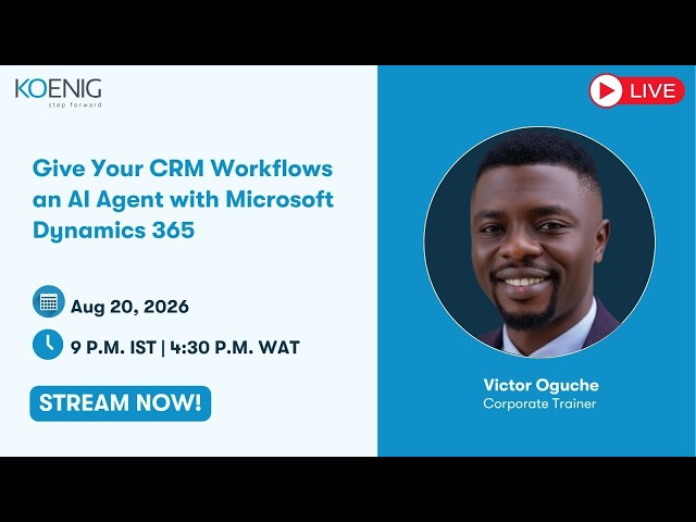 Give Your CRM Workflows an AI Agent with Microsoft Dynamics 365