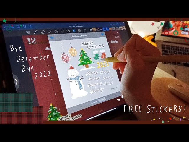 📙 Diary | 또 일년이 다 지났네? | 스티커 무료공유 December Diary 🌼 굿노트, iPad diary 📖 Goodnotes digital planner 🐣