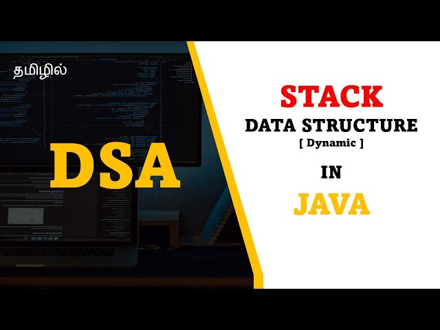 Stack with Linked List in Java | Dynamic Stack | Tutorial in Tamil | Tamil Programmer