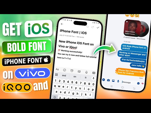 Get iOS Bold Font | iPhone Font on Vivo or iQoo Android