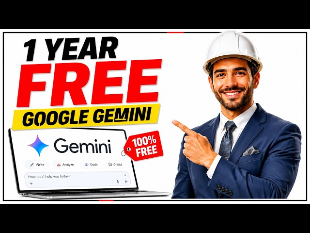 Claim Your 1 Year FREE Google Gemini Plan Now