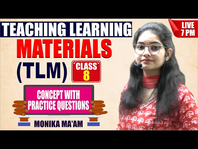 Teaching Learning Materials | TLM | English Pedagogy | Class 08 | Pedagogy for All Teaching Exams