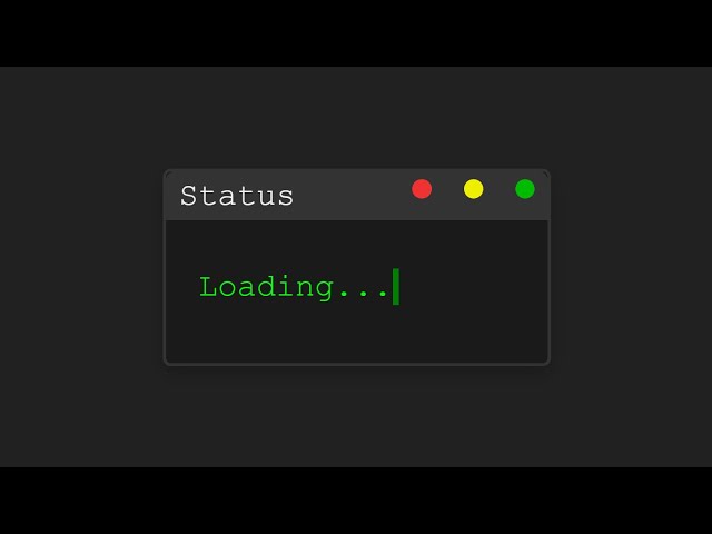 Terminal Style Loading Animation Using HTML & CSS | Beginner Friendly