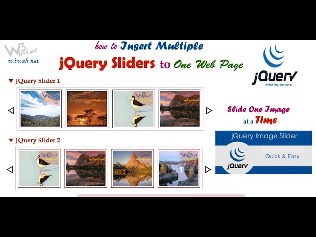 Create Multiple Automatic Image Slider on One Page in JQuery, JavaScript || Custom JavaScript Slider