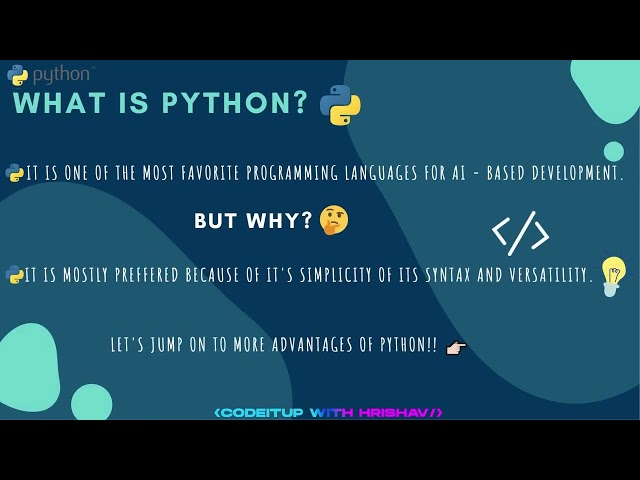 Introduction to Python | CODEITUP WITH HRISHAV | Python tutorials for beginners! #1