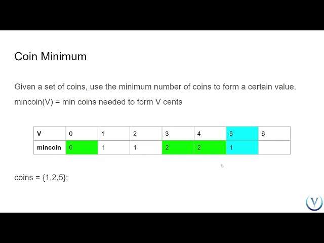 Dynamic Programming (1.4): Coin Change (with Animation)