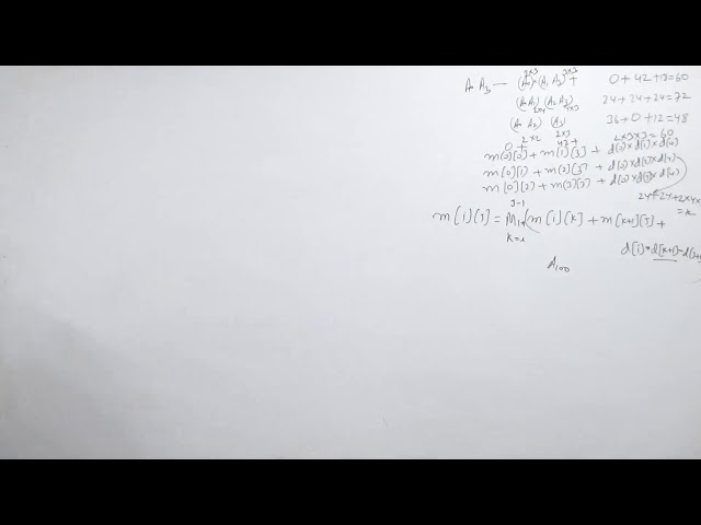 Algorithms - Dynamic Programming (28/06/2026)