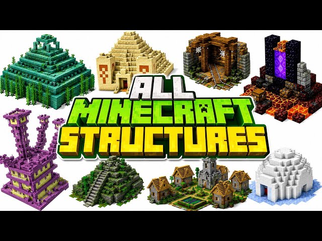 Every Minecraft structure explained in 12 minutes 