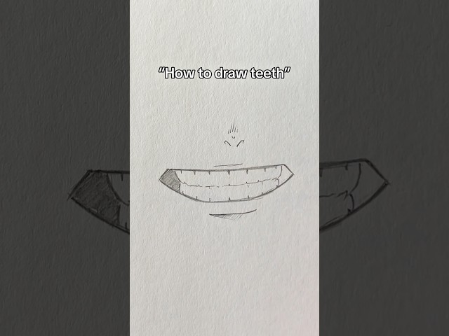 How to draw teeth