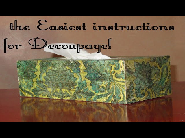 The Easiest Decoupage you’ll ever Do #stayhome #createwithme