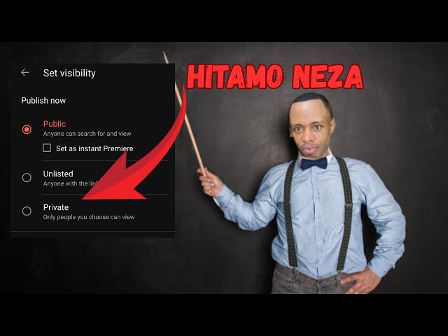 HITAMO NEZA : DORE UBURYO BWIZA BWO GUSHYIRA VIDEO KURI YOUTUBE (UPLOAD)