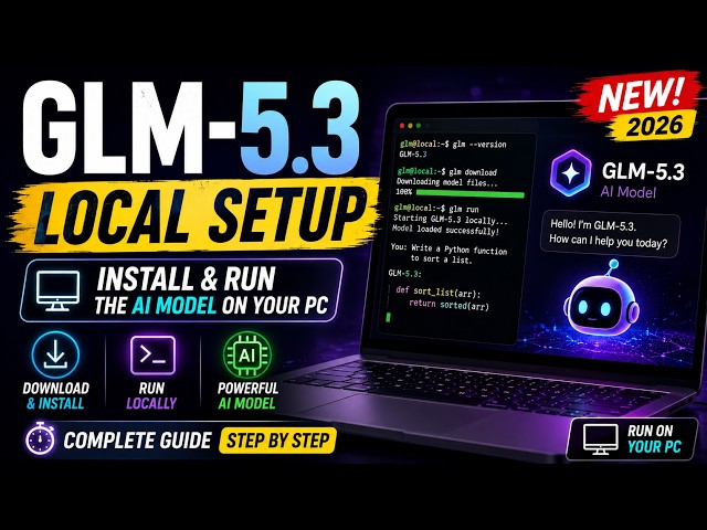 GLM‑5.3 Local Setup (2026) | Install & Run the AI Model on Your PC