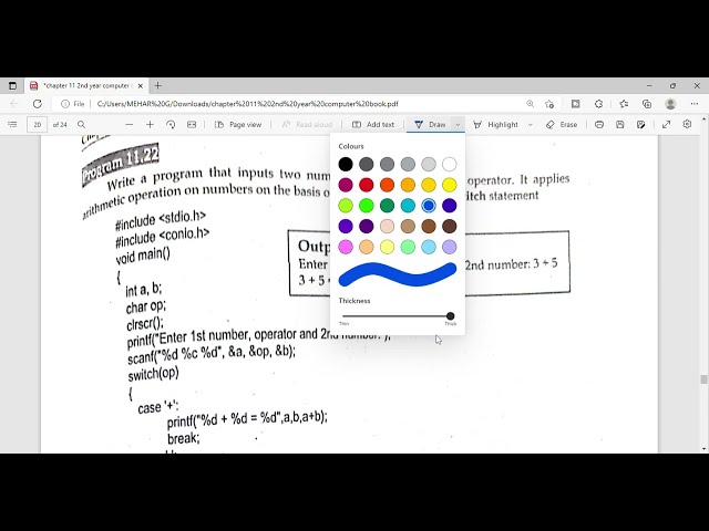 C Program (switch) |Easiest way to Understand C Programming | Program 11.22 Chapter 11 Lecture 23