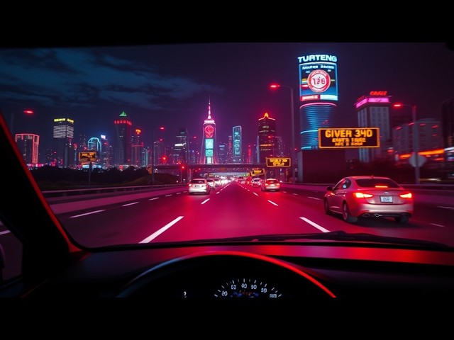 Retro Synthwave Drive | Boost Focus for Nighttime Gaming