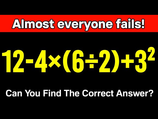 Only 1% Can Solve This Tricky Math Problem! Can YOU Find the Right Answer?