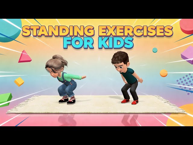 20 Min Standing Exercises For Kids: Strong, Balanced & Focused!