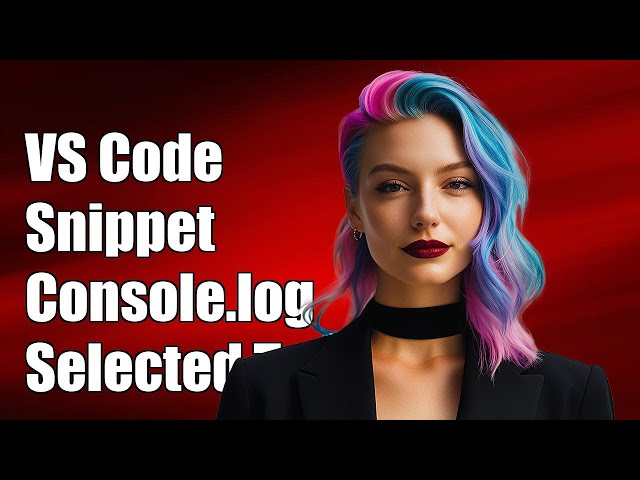 VS Code Snippet to Console.log Selected Text Below Current Line