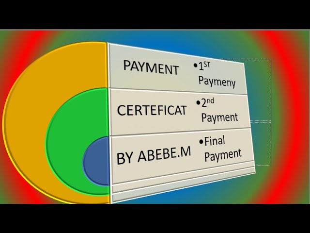 How to prepare payment Certeficate by #AbebeManaye