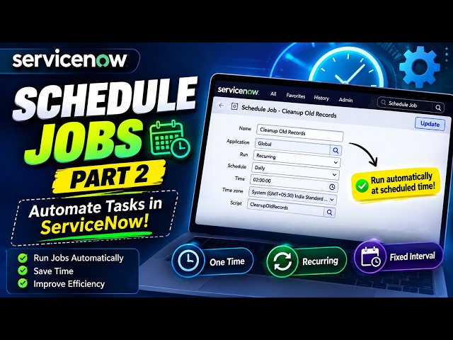 ServiceNow Scheduled Jobs – Part 2 | Practical Automation Example