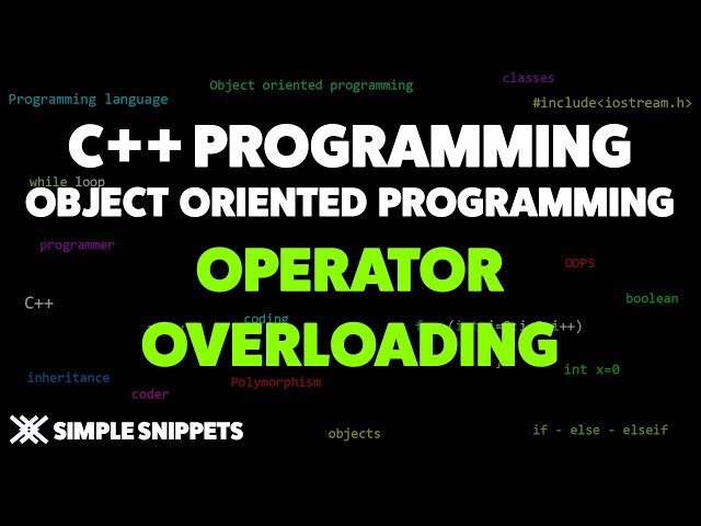 Operator Overloading in C++ Programming | C++ Programming for Beginners
