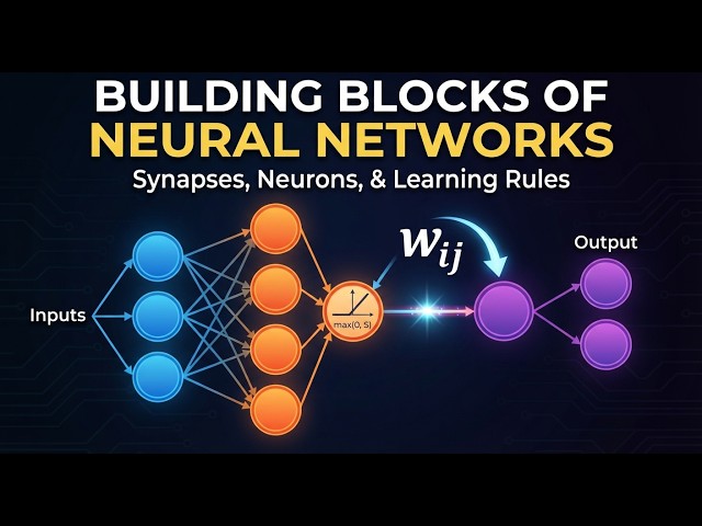 Building Blocks Of Neural Networks - Synapses, Neurons & Learning Rules