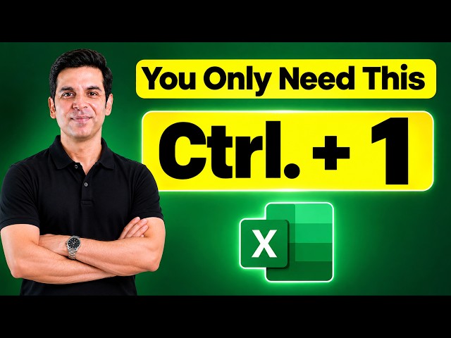 Excel Powerful Features Without Formulas | Ctrl + 1