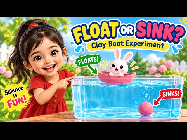 Float or Sink? | Clay Boat Science Experiment for Kids